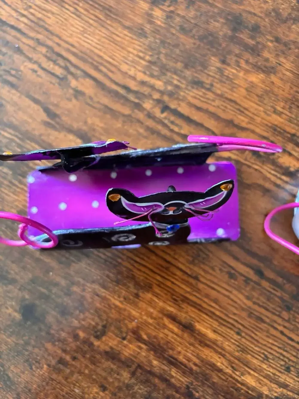 Vintage Metal Whimsical Cat Votive Candle Holder Set of 2